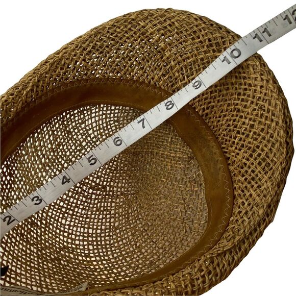 Newspaper Boy Straw Hat Vintage Country Gentleman Mens Brown Applejack One Size - Picture 10 of 14